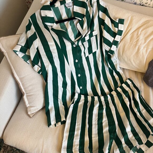 Nightire Other - Nightire x Grace Atwood - Emerald Green Stripes
